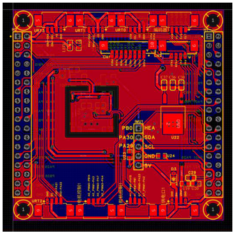 Expansion PCB shown in the report